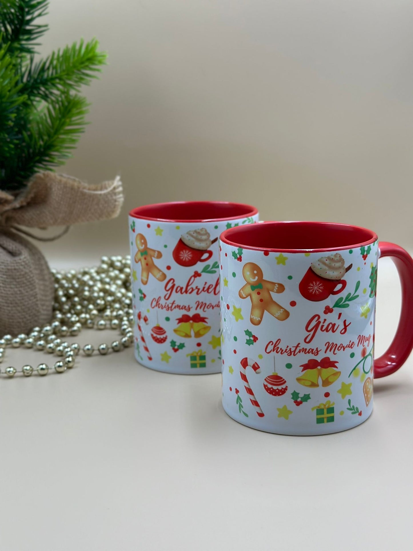 Personalized Christmas Movie Mug – Custom Name Holiday Hot Cocoa Mug
